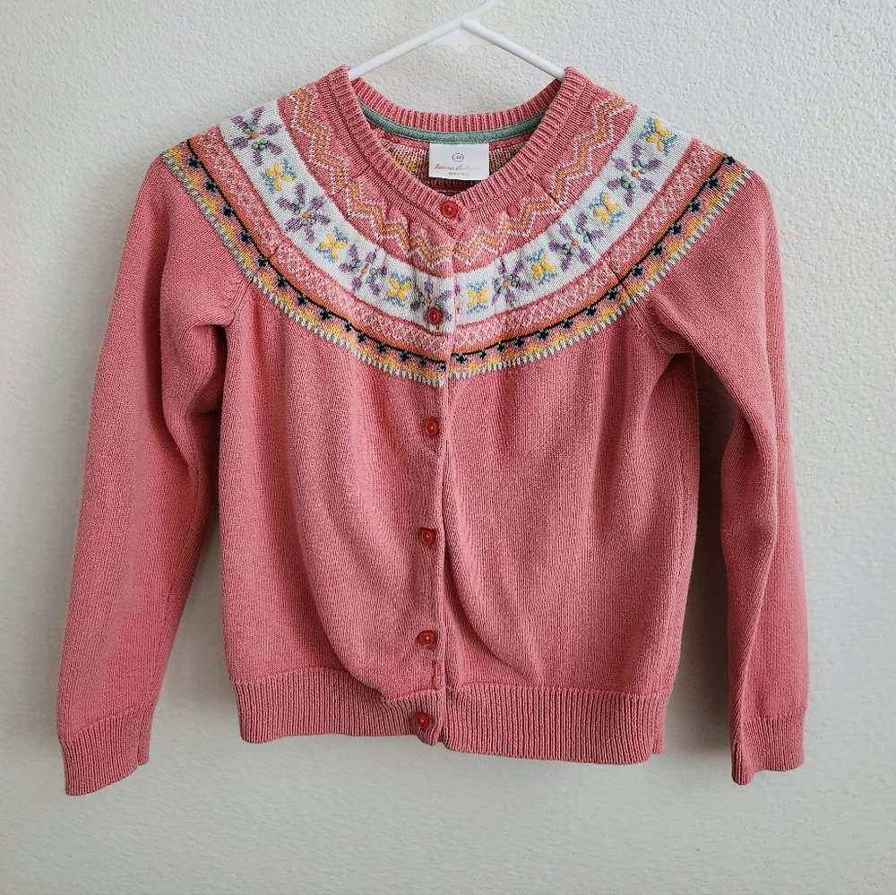 Hannah Andersson Pink Cardigan Sweater Size 10